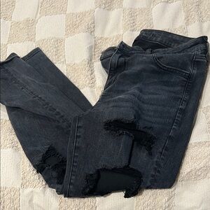 American Eagle Distressed Black Women Jeans